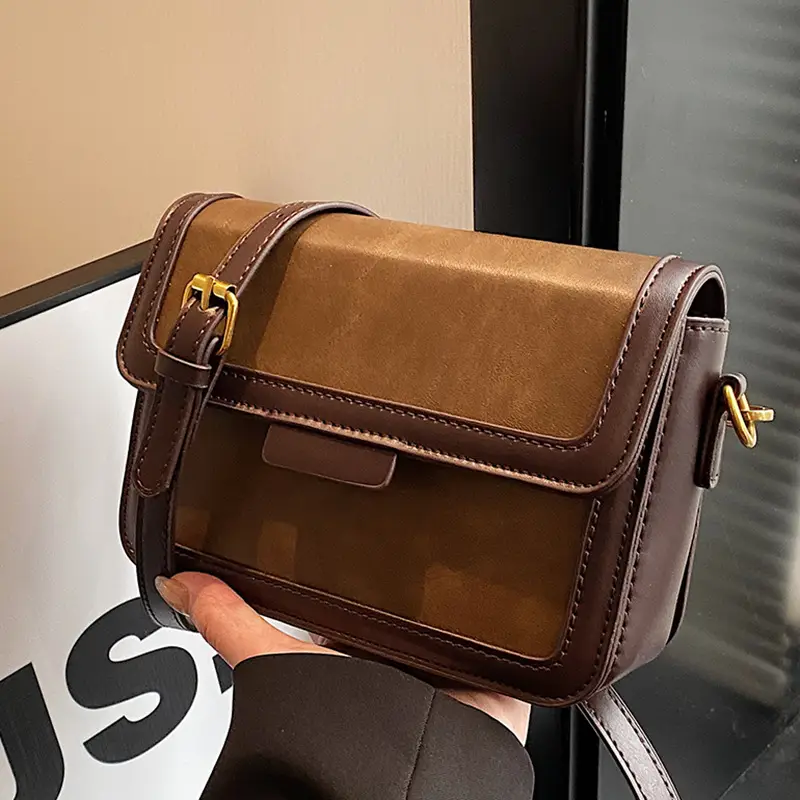 Women's Brown Leather Crossbody Bag 2026 - Image 3