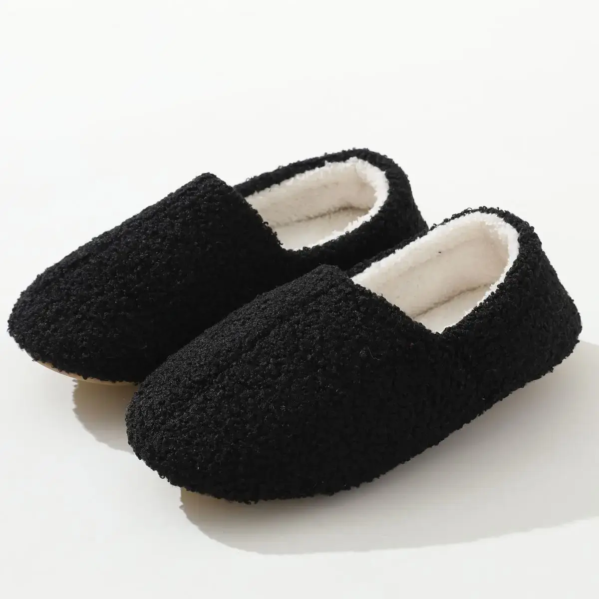 Black Memory Sponges Dance Slippers Home Shoes - Image 3
