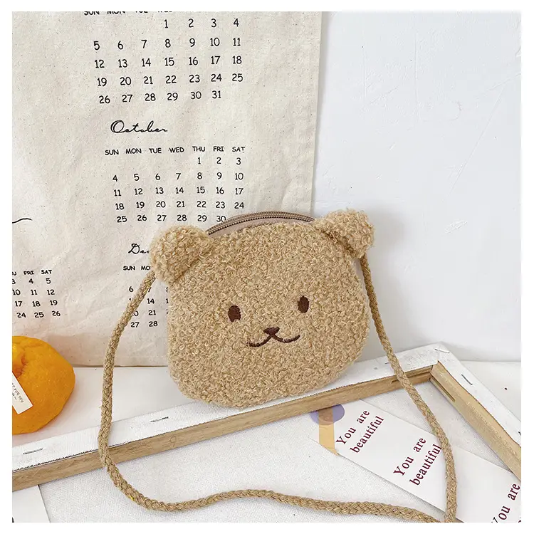 Cute Bear Coin Purse for Boys Girls Crossbody Bag — feature 22
