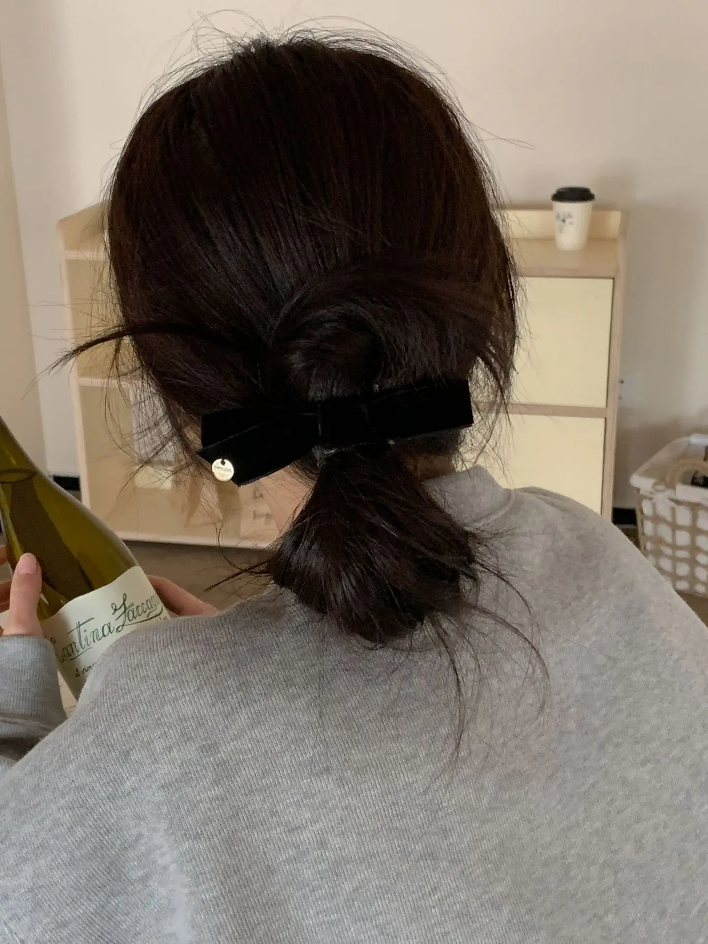 Black Lace Velvet Bow Hairpin for Girls — feature 4