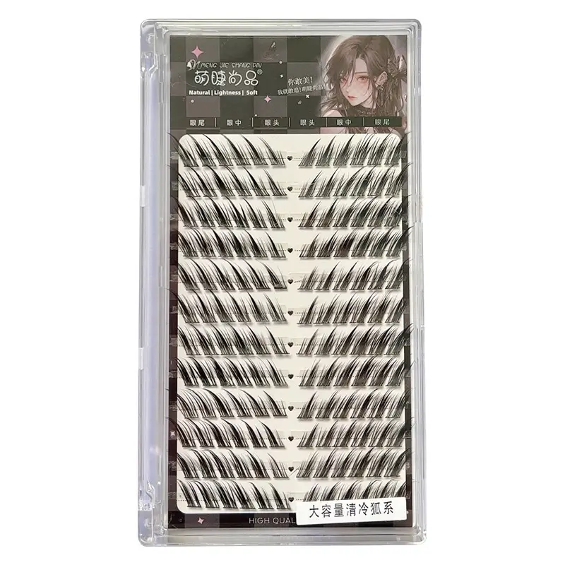Cold Fox 12x12 False Eyelashes Natural Thick Split Comic - Image 16