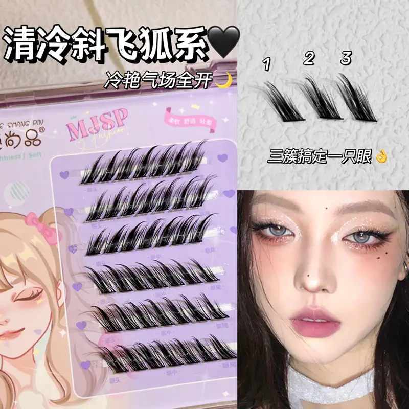 Cold Fox 12x12 False Eyelashes Natural Thick Split Comic - Image 4