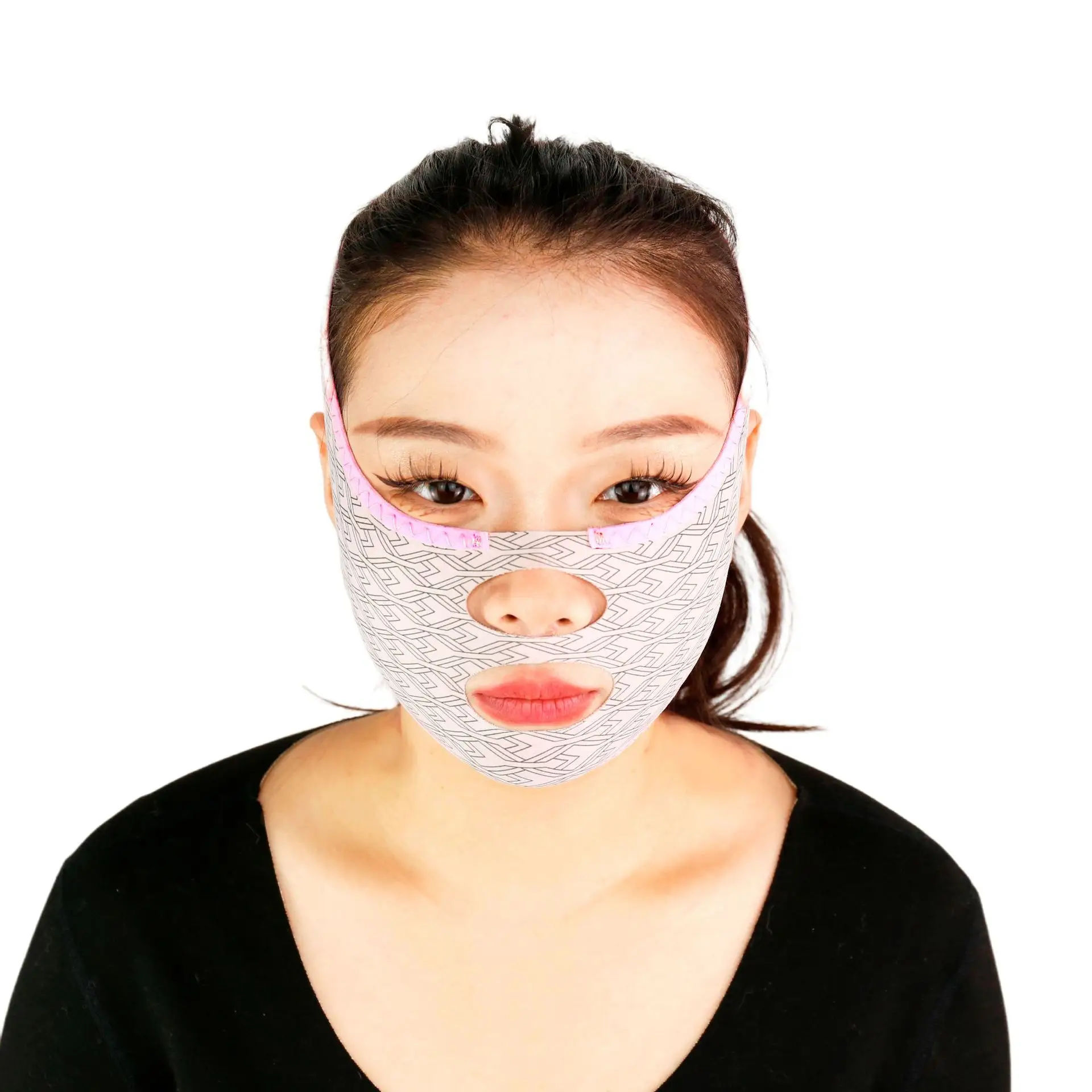 Cross-border Face Slimming Bandage with Double Pull & French Pattern - Image 6