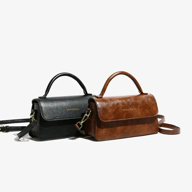 Korean Style Brown Satchel Bag for Women - Image 4