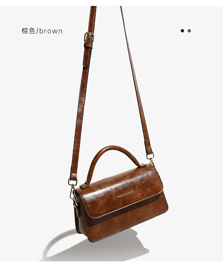 Korean Style Brown Satchel Bag for Women — feature 12