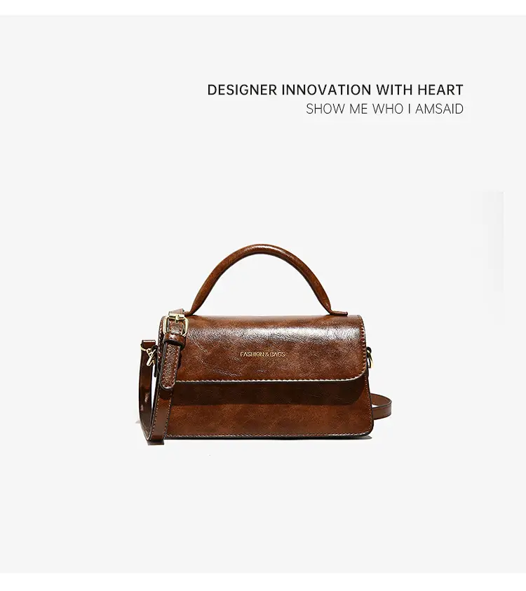Korean Style Brown Satchel Bag for Women — feature 13