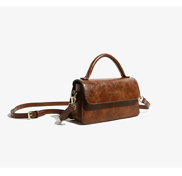 Korean Style Brown Satchel Bag for Women — feature 14