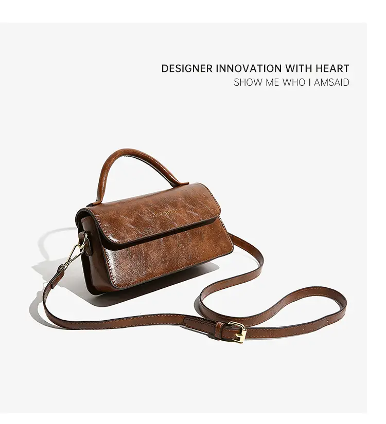 Korean Style Brown Satchel Bag for Women — feature 17