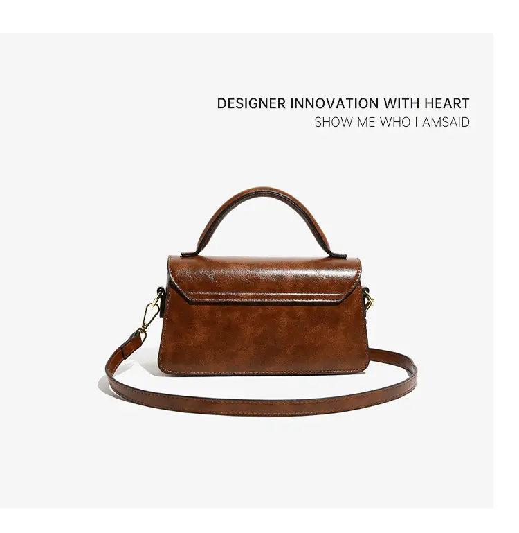 Korean Style Brown Satchel Bag for Women — feature 21
