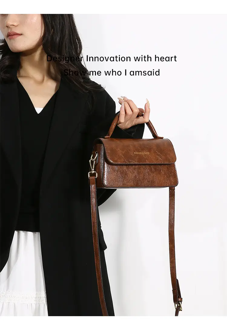 Korean Style Brown Satchel Bag for Women — feature 23