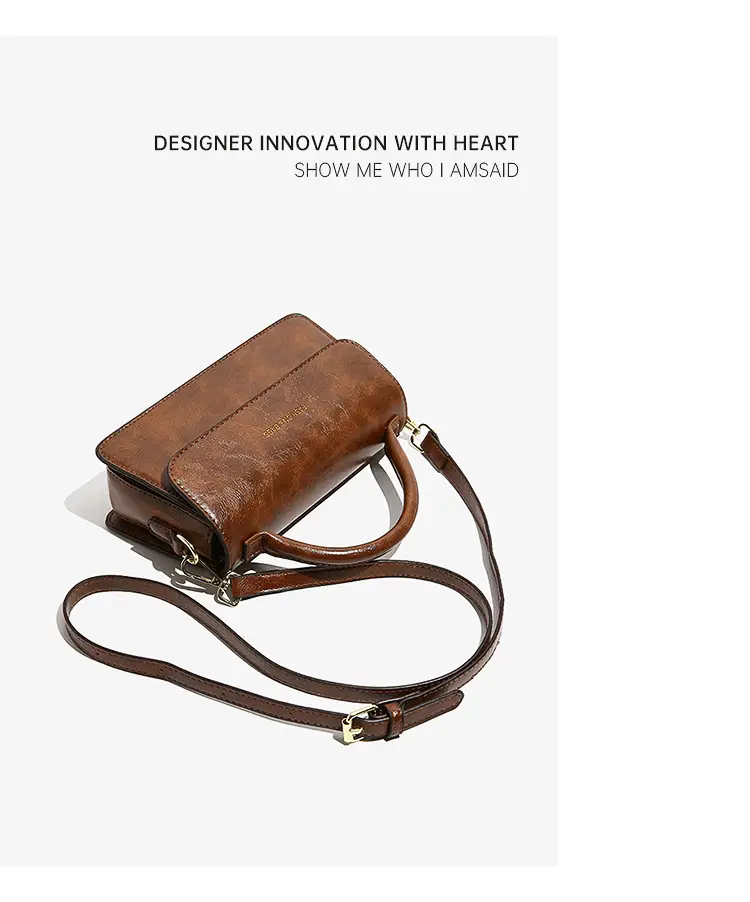 Korean Style Brown Satchel Bag for Women — feature 3