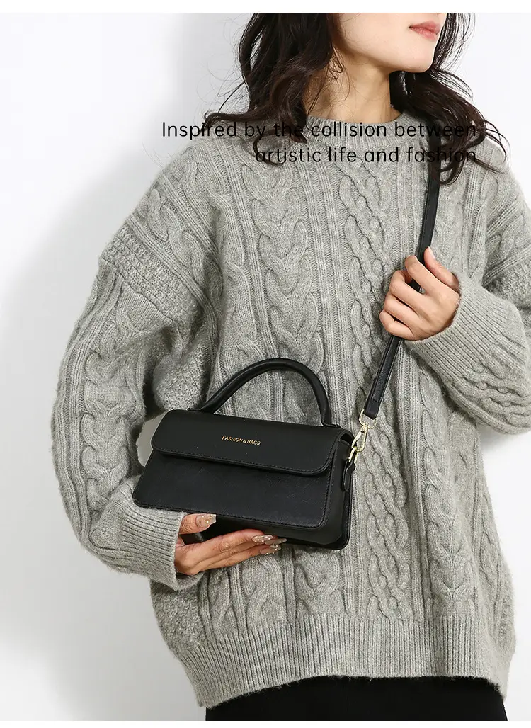 Korean Style Brown Satchel Bag for Women — feature 30