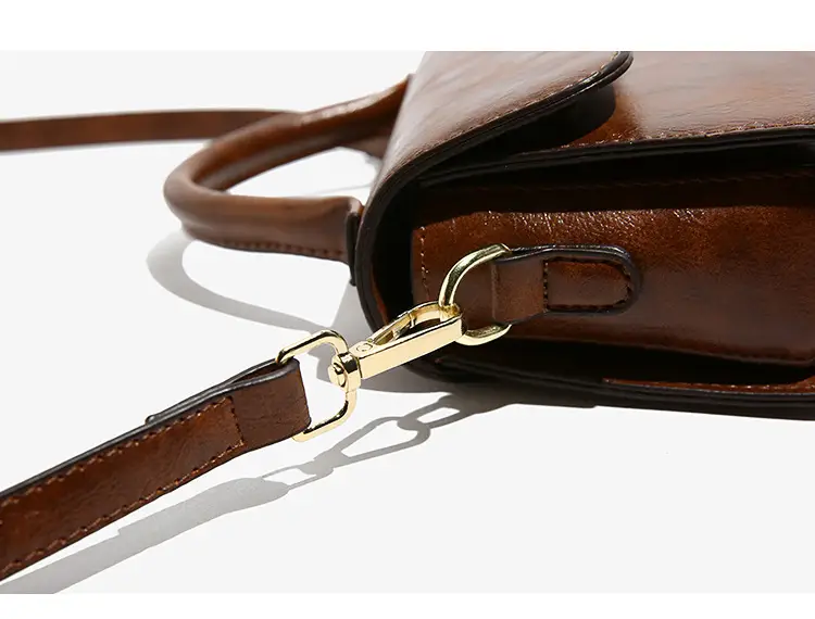 Korean Style Brown Satchel Bag for Women — feature 4