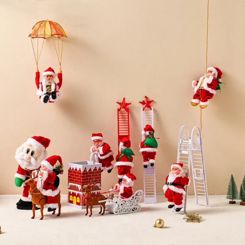 Santa Claus Electric Climbing Ladder Christmas Gift - Image 29