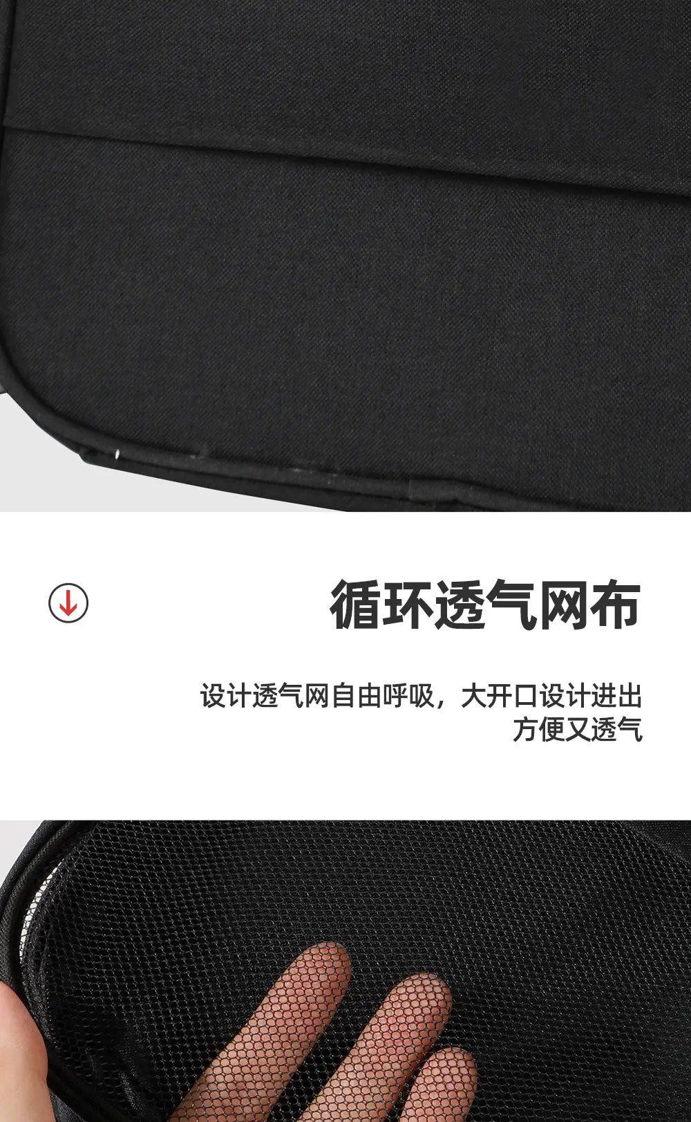 Shuxin 2024 Waterproof Travel Shoe Bag Grey — feature 11
