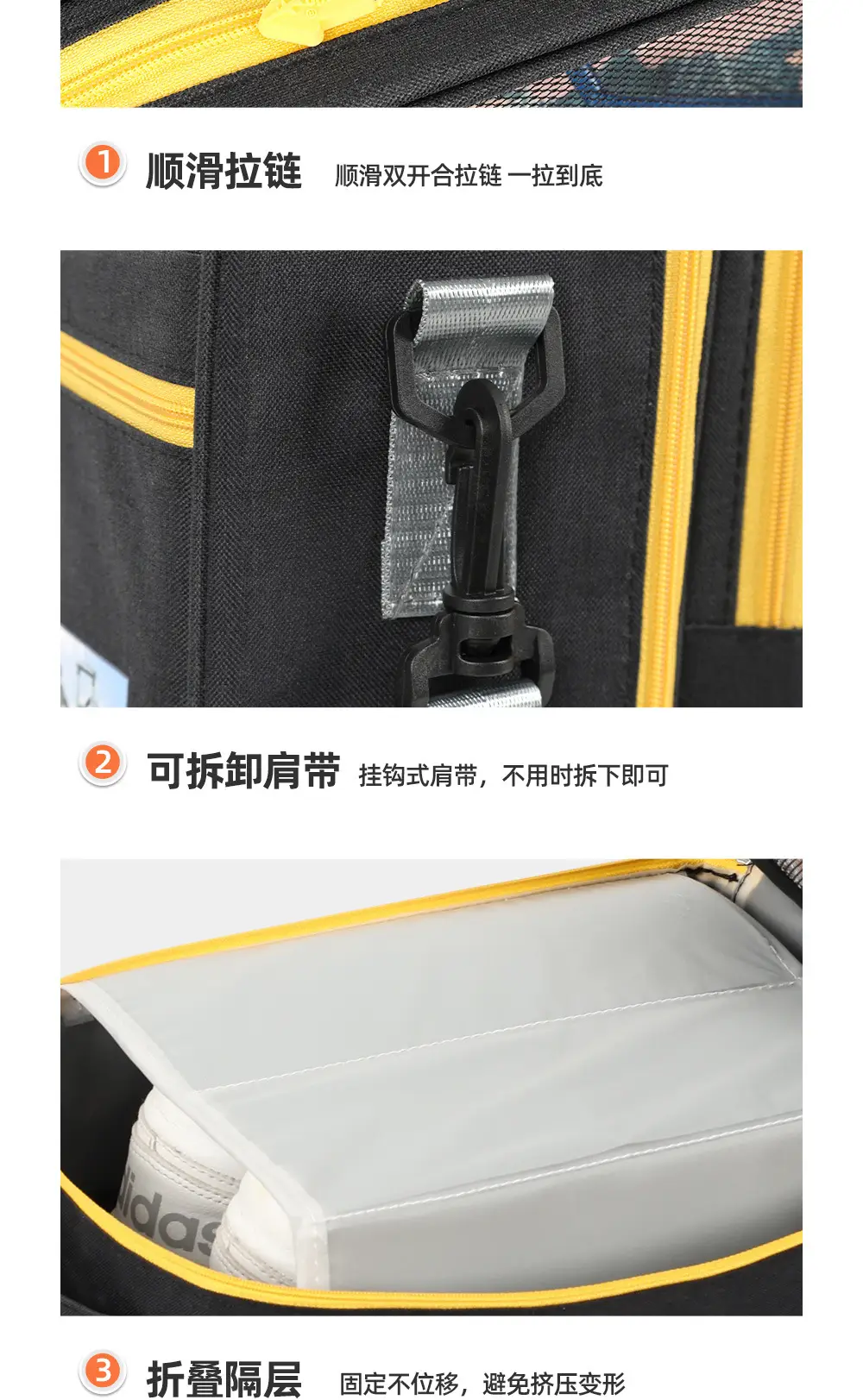 Shuxin 2024 Waterproof Travel Shoe Bag Grey — feature 17