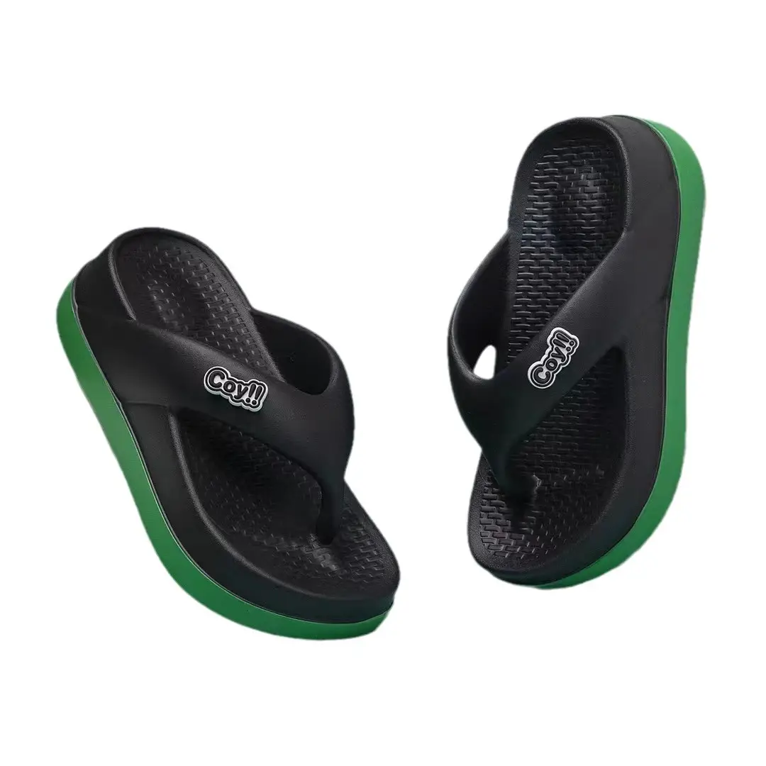 Women Summer Flip Flops White Thick Sole Beach Sandals