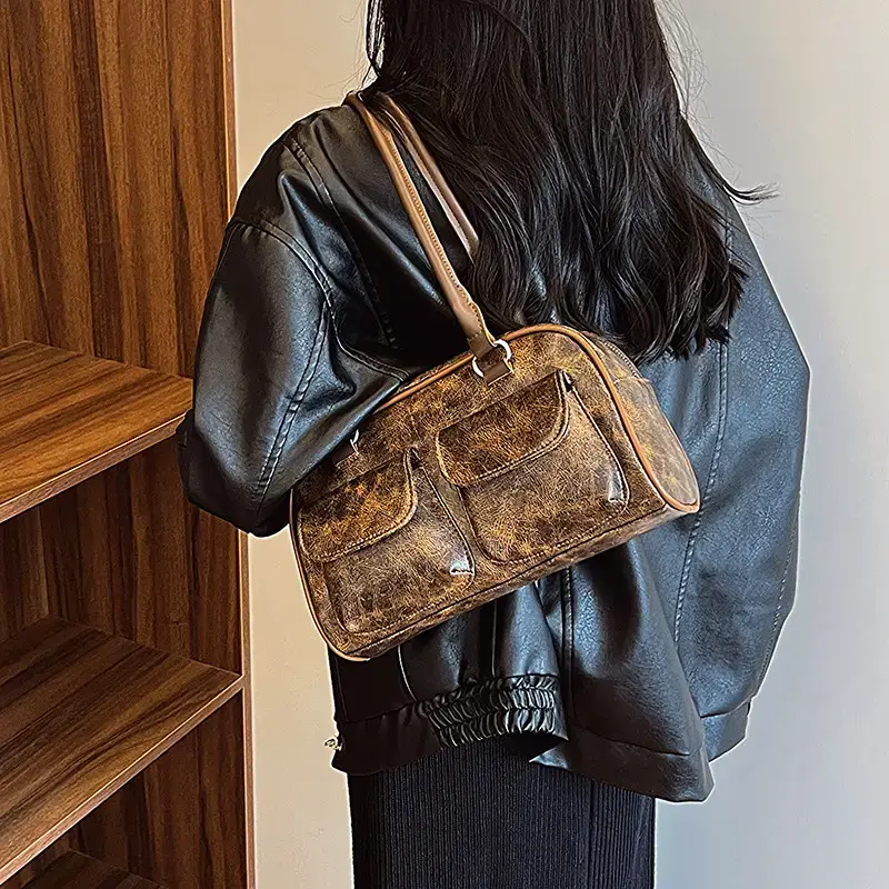 Retro Underarm Bag Women 2023 Winter Shoulder Hand Carry - Image 6