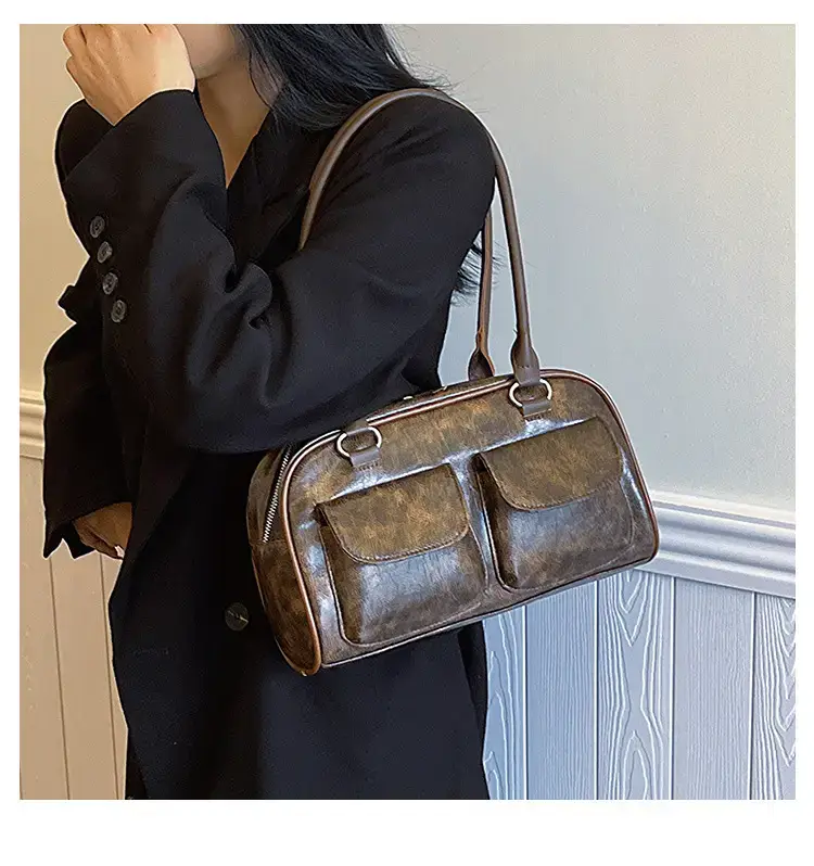 Retro Underarm Bag Women 2023 Winter Shoulder Hand Carry — feature 10