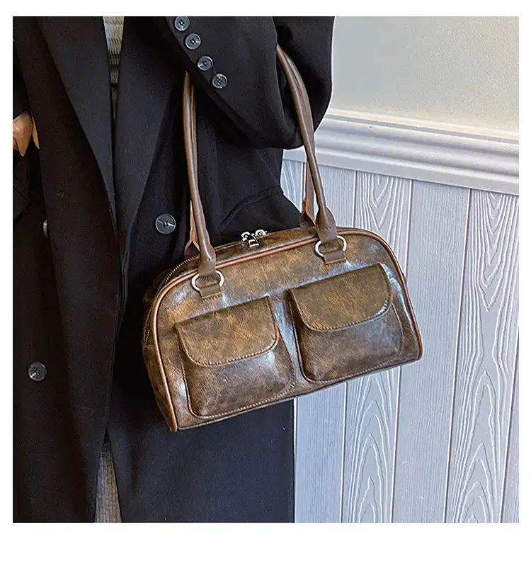 Retro Underarm Bag Women 2023 Winter Shoulder Hand Carry — feature 11