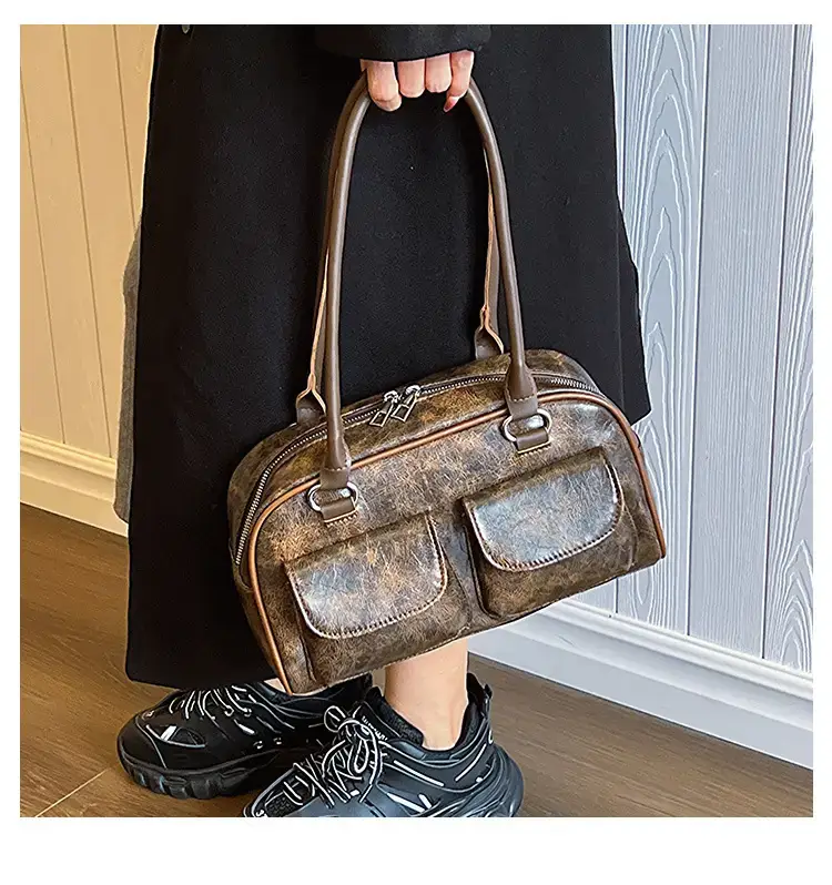 Retro Underarm Bag Women 2023 Winter Shoulder Hand Carry — feature 12