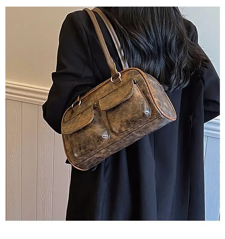 Retro Underarm Bag Women 2023 Winter Shoulder Hand Carry — feature 9