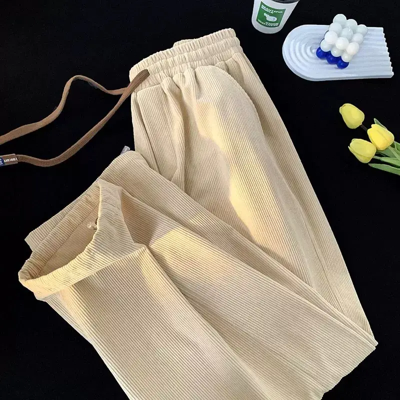 Vintage Brown Corduroy Loose Fit Men's Pants - Image 3