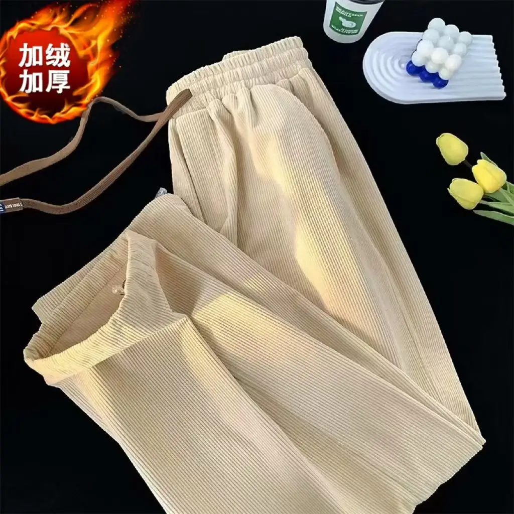 Vintage Brown Corduroy Loose Fit Men's Pants - Image 6