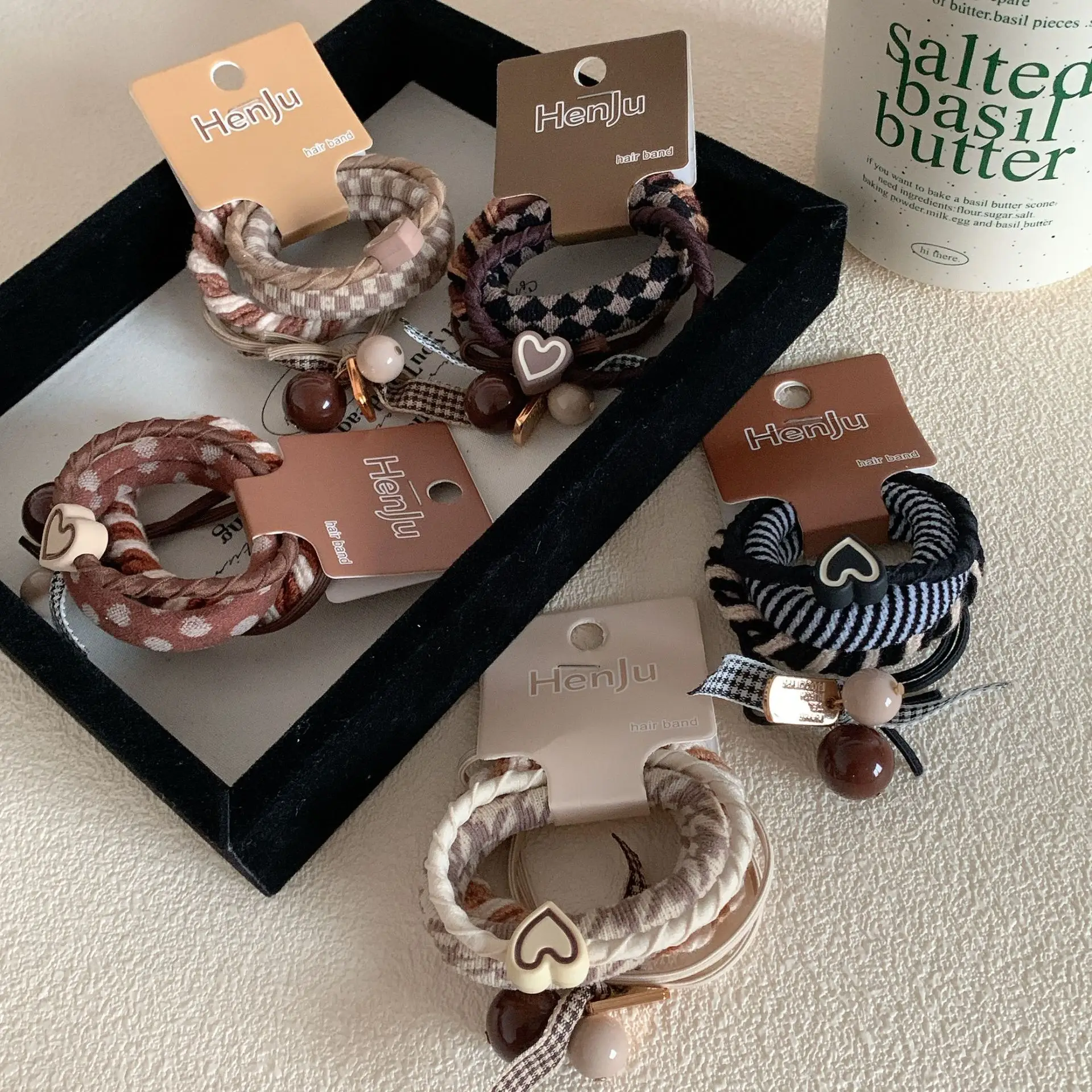 Women's Heart Charm Hair Band with High Elasticity - Image 8