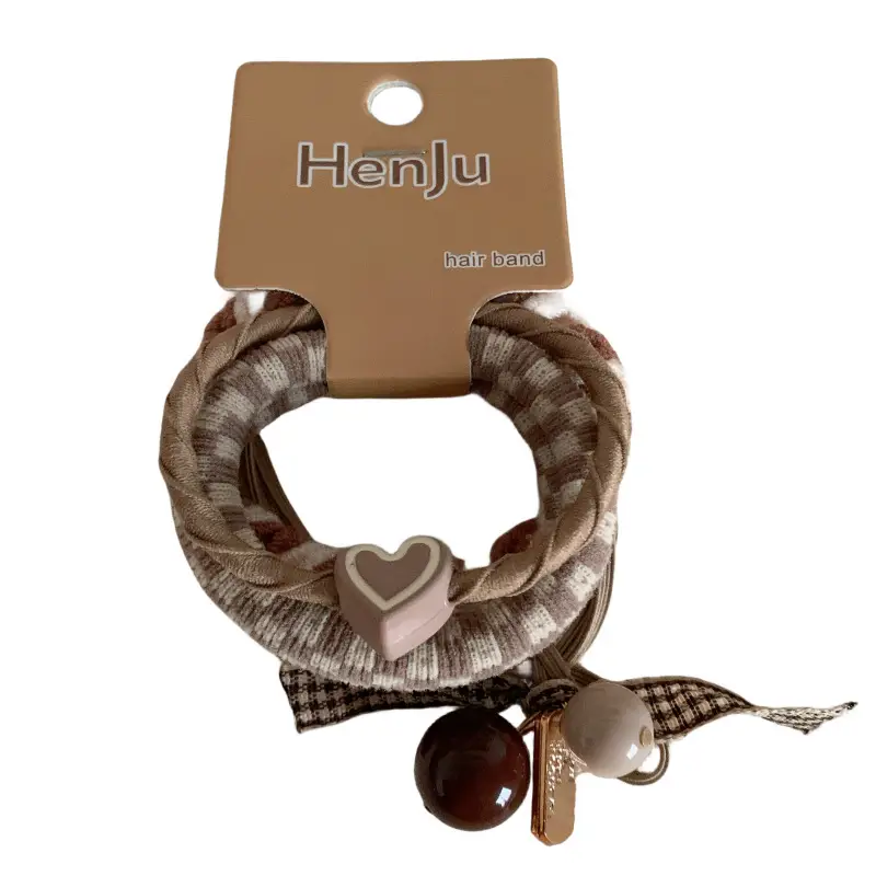 Women's Heart Charm Hair Band with High Elasticity - Image 10