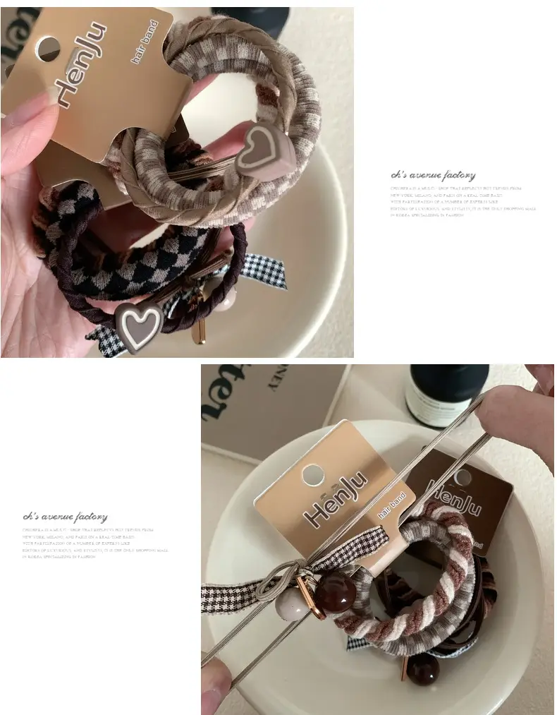 Women's Heart Charm Hair Band with High Elasticity — feature 10