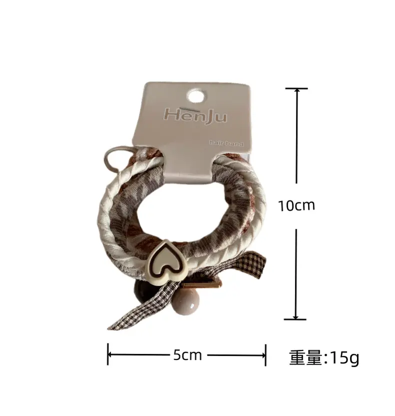 Women's Heart Charm Hair Band with High Elasticity — feature 5