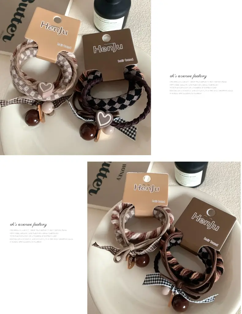 Women's Heart Charm Hair Band with High Elasticity — feature 9