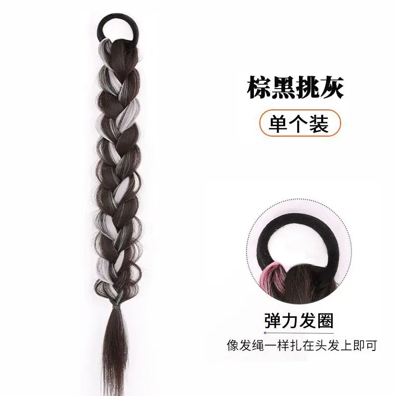 Natural Hair Ball Head Decor with Rubber Band - Image 15