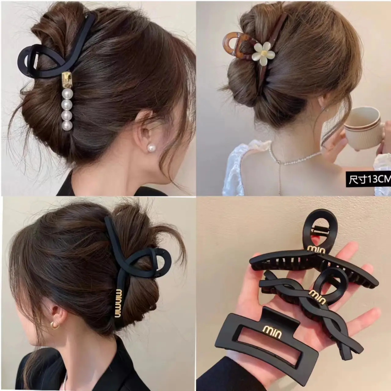 13cm Frosted Shark Hairpin Clip for Women - Image 59