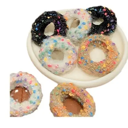 Children's Plush Hair Rope with Colorful Garnets - Image 6
