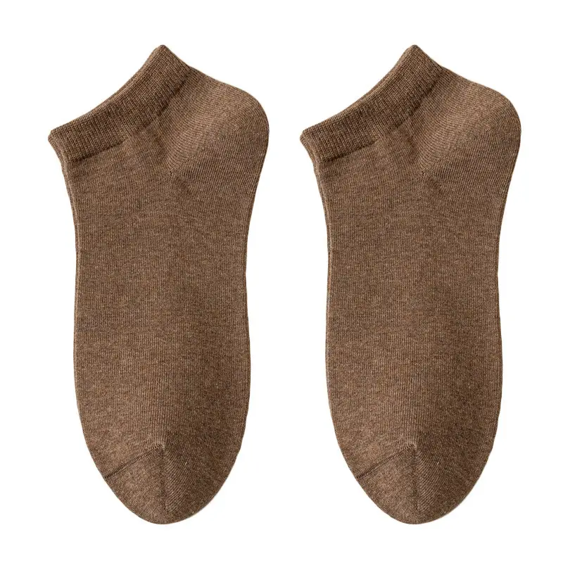 Summer Socks for Men, Pure Cotton Short Socks, Thin, Antibacterial, Sweat-Absorbent, Odor-Resistant, Summer All-Cotton Low-Cut Sports Boat Socks