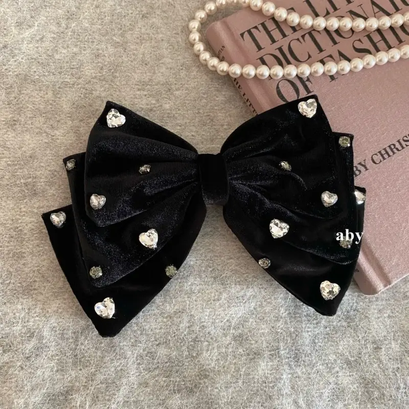 Red Tassel Bow Hair Clip for Bridal Wedding Engagement - Image 9