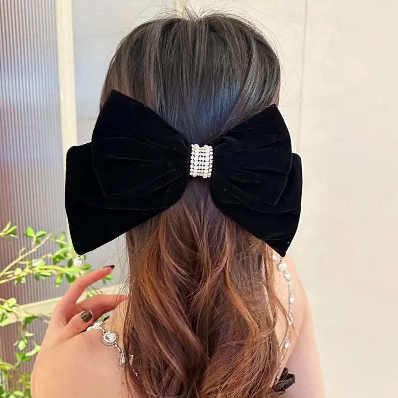 Red Tassel Bow Hair Clip for Bridal Wedding Engagement - Image 10