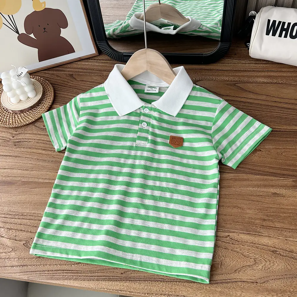 2024 Summer Boys Striped Cotton T-Shirts — feature 4