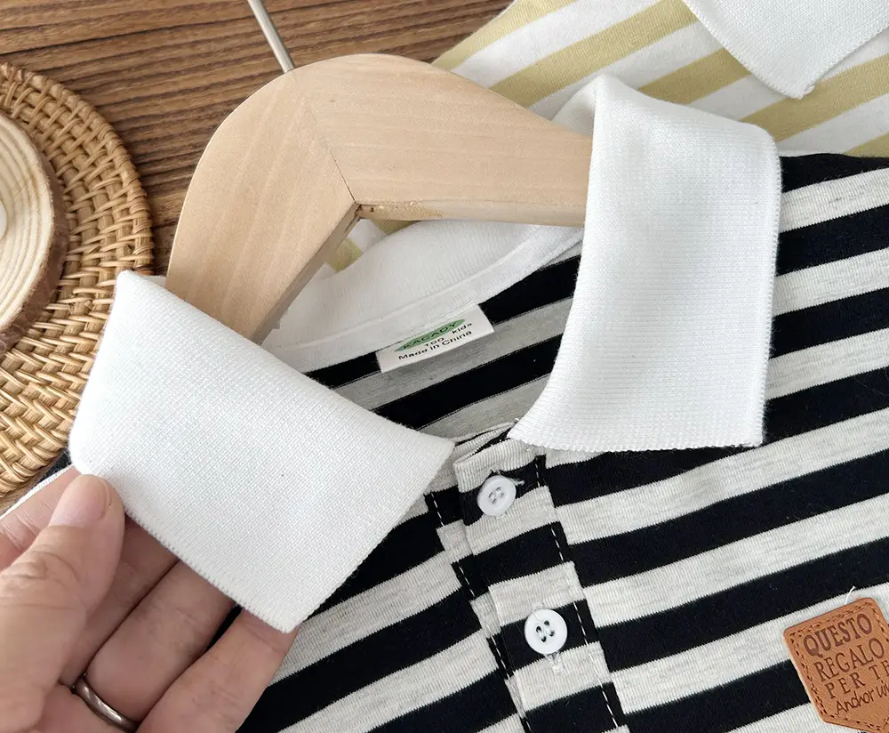 2024 Summer Boys Striped Cotton T-Shirts — feature 5
