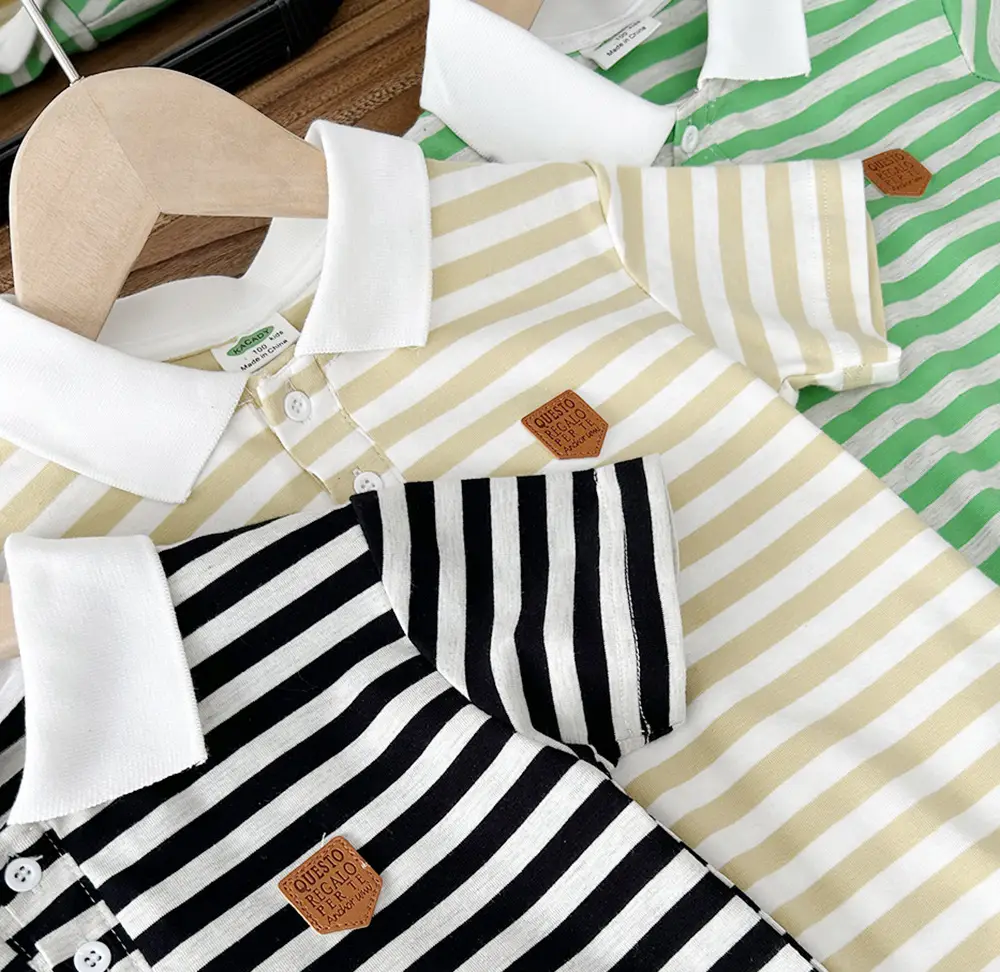 2024 Summer Boys Striped Cotton T-Shirts — feature 7