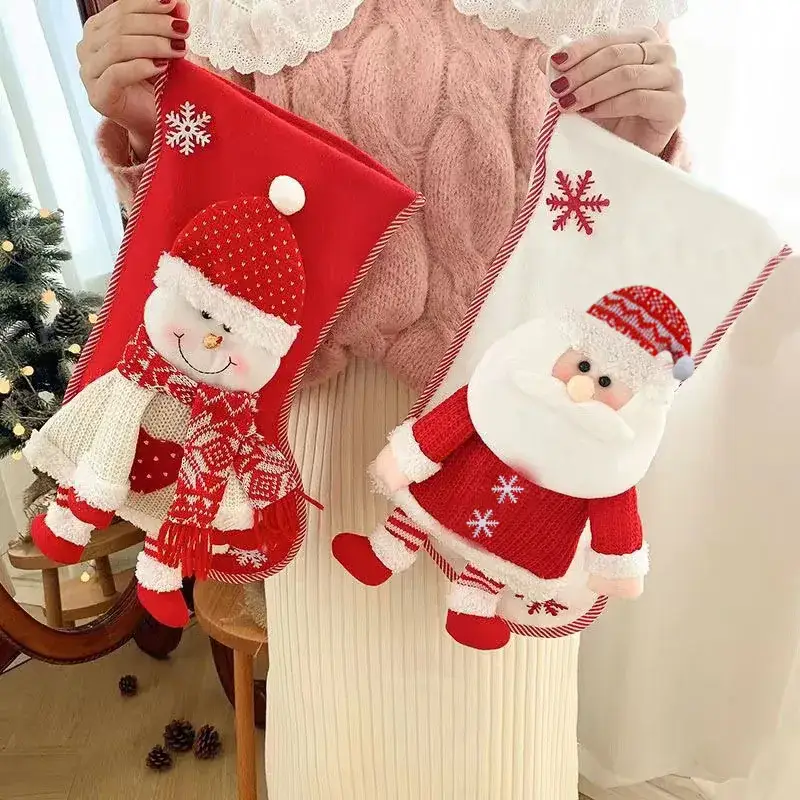 Christmas Santa Socks Gift Bag Extra Large