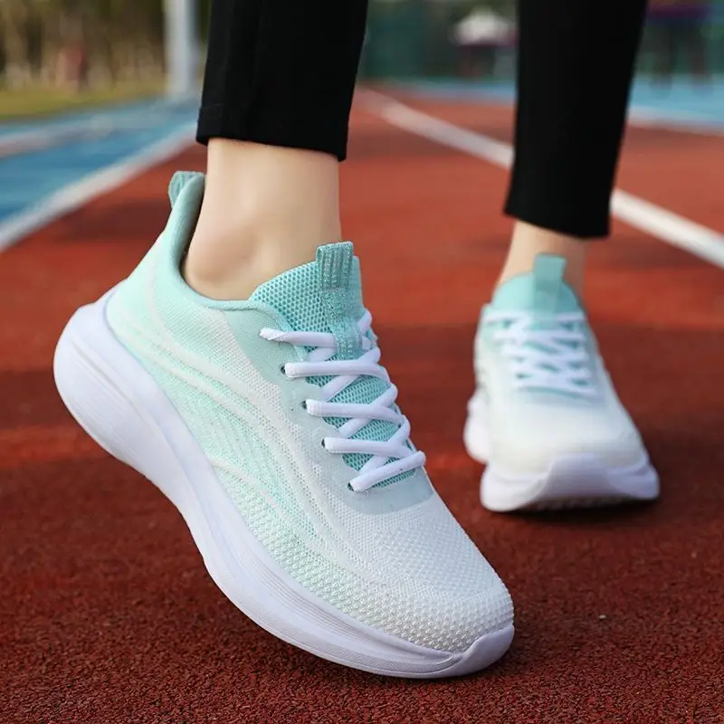 2025 Ultra-Light Running Shoes Women Mint Green Mesh - Image 6