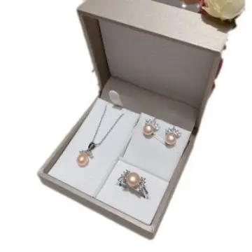 Freshwater Pearl 3-Piece Jewelry Set Silver - Image 9