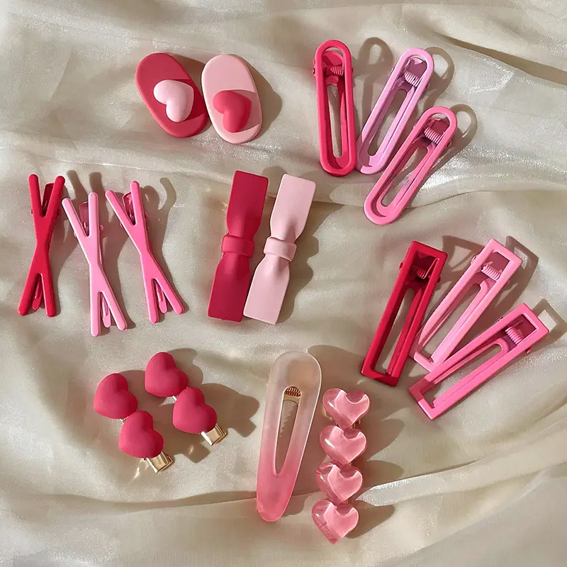 Pink Dopamine Hairpin for Girls Side Duckbill Clip - Image 67