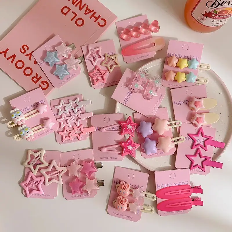 Pink Dopamine Hairpin for Girls Side Duckbill Clip - Image 69