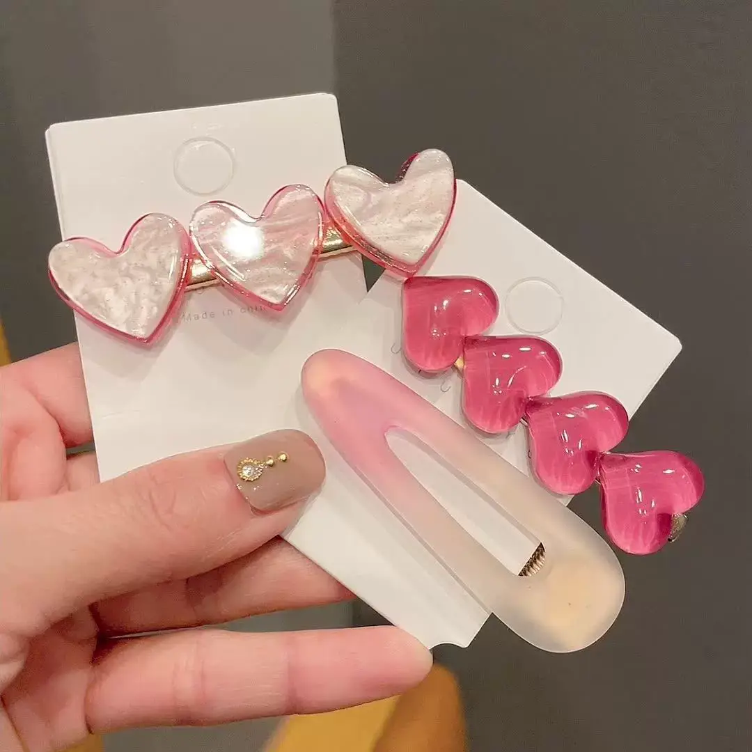 Pink Dopamine Hairpin for Girls Side Duckbill Clip — feature 10