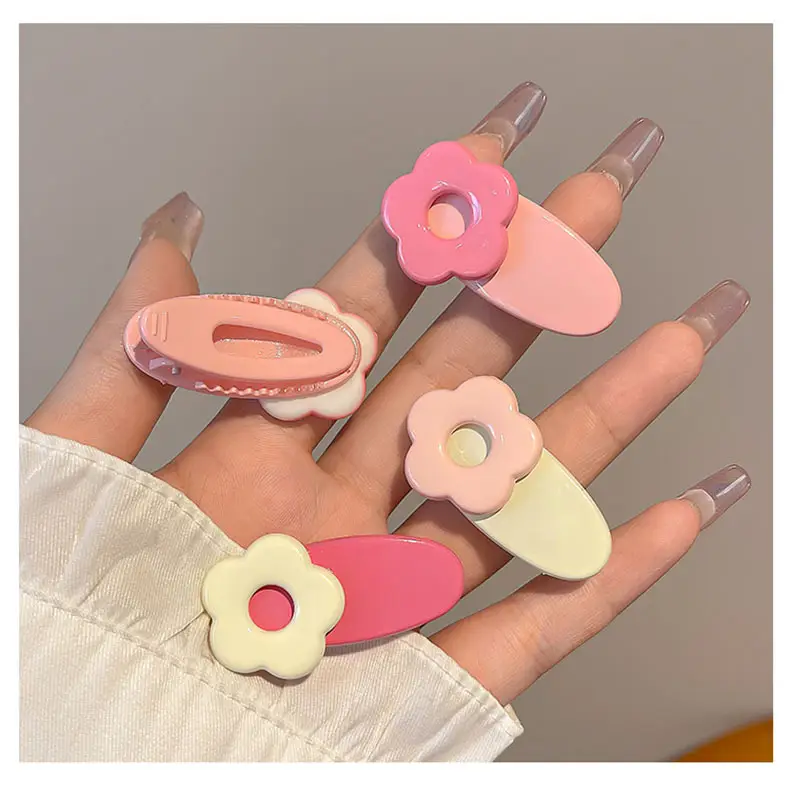 Pink Dopamine Hairpin for Girls Side Duckbill Clip — feature 6