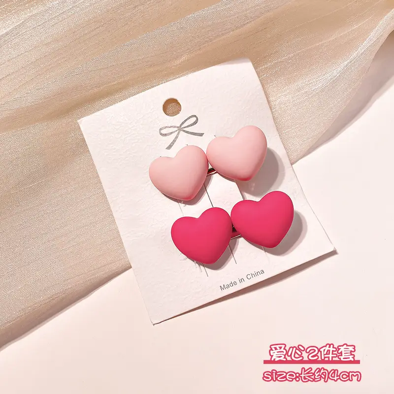 Pink Dopamine Hairpin for Girls Side Duckbill Clip - Image 2